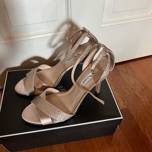 Nina rose gold heels